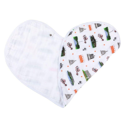 Washington D.C. Newborn Gift Set: Muslin Swaddle & Bib