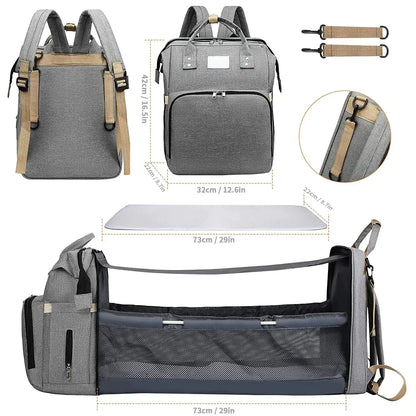 Baby Diaper Bag - Foldable Baby Bed - # BAGEG11610003