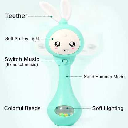Baby Music Flashing Rattle - # BAGE81110005