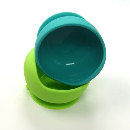 Baby Silicone Feeding Set with Wooden Spoon - # BAGE21110004