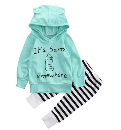 Baby Sweatshirt Pants Set - #BAAA111410001