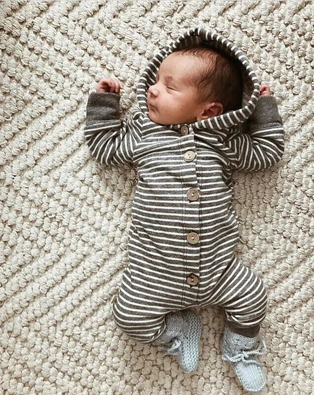 Baby Toddler Hooded Romper - # BAAA21110022