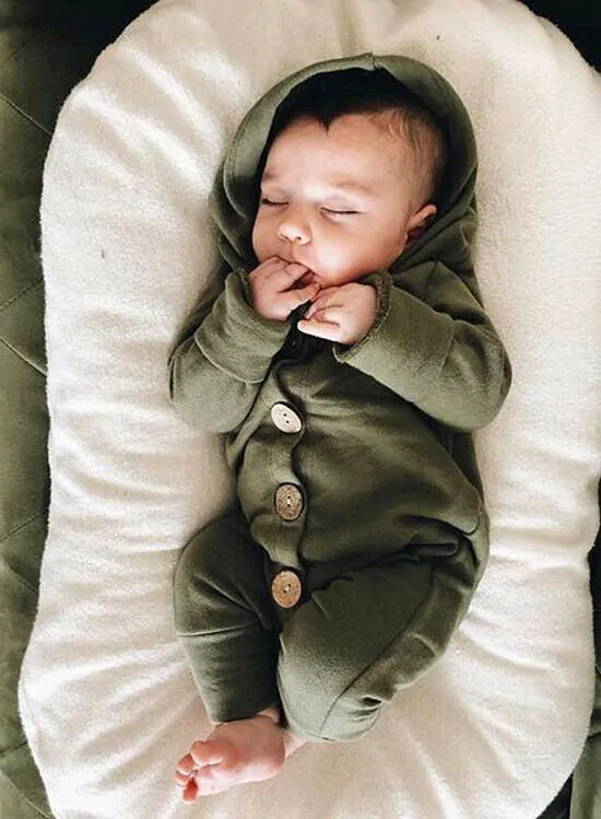 Baby Toddler Hooded Romper - # BAAA21110022