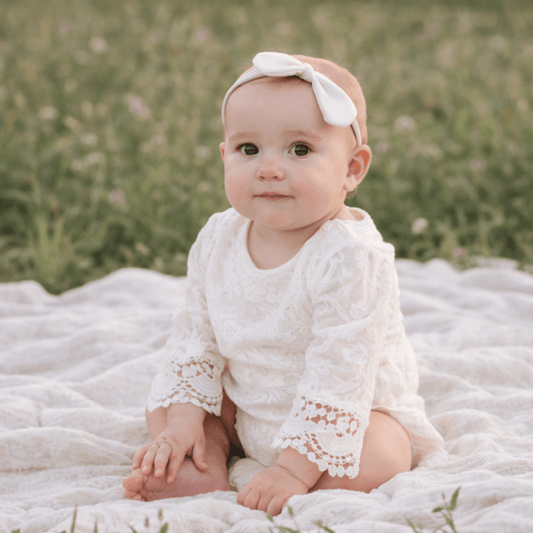 Ivory Lace Mommy & Me Dress - Infant