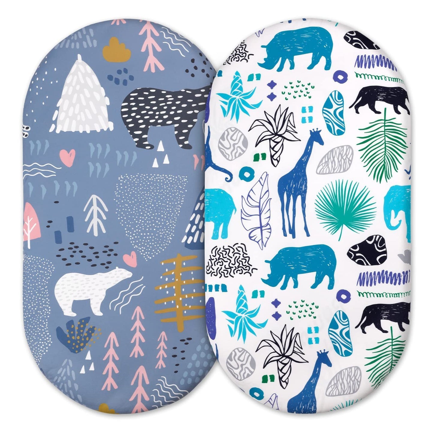 Baby Cradle Fitted Sheet Elastic Printing Baby Caring Table Changing Cover