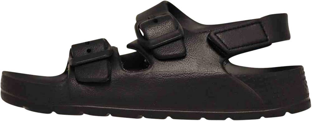 Norty 2-Strap Slide Sandal for Kids - Black Strap