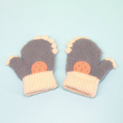 Winter Children's Woolen Gloves For Warmth