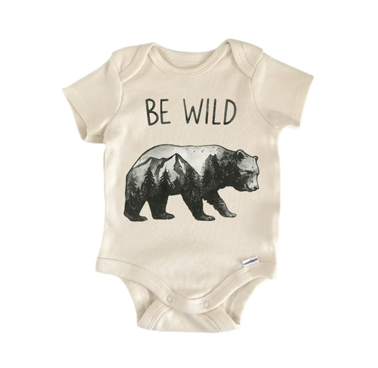 Be Wild Bear Newborn Baby Onesie® Onesie®