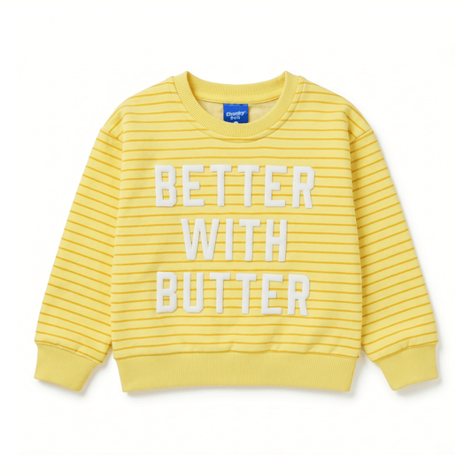 Better with Butter Kids Crewneck Sweater