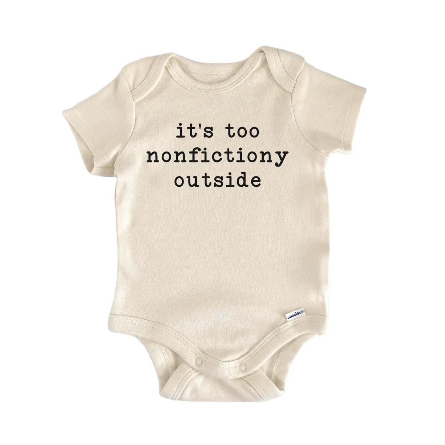 Book Introvert Nonfiction Newborn Baby Bodysuit
