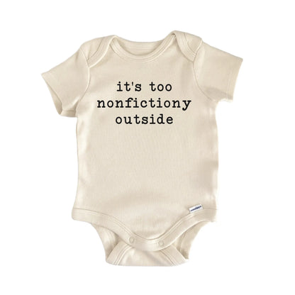 Book Introvert Nonfiction Newborn Baby Bodysuit