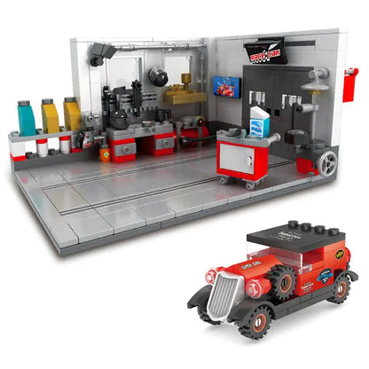 Building Block Garage Car Toys - # BOT&G53710008