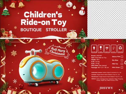 Children's Simplicity Household Sliding Pedal-free Luge Toy