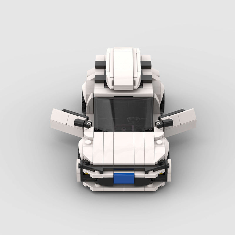 Small Particle Moc City Vehicle Race Model Puzzle