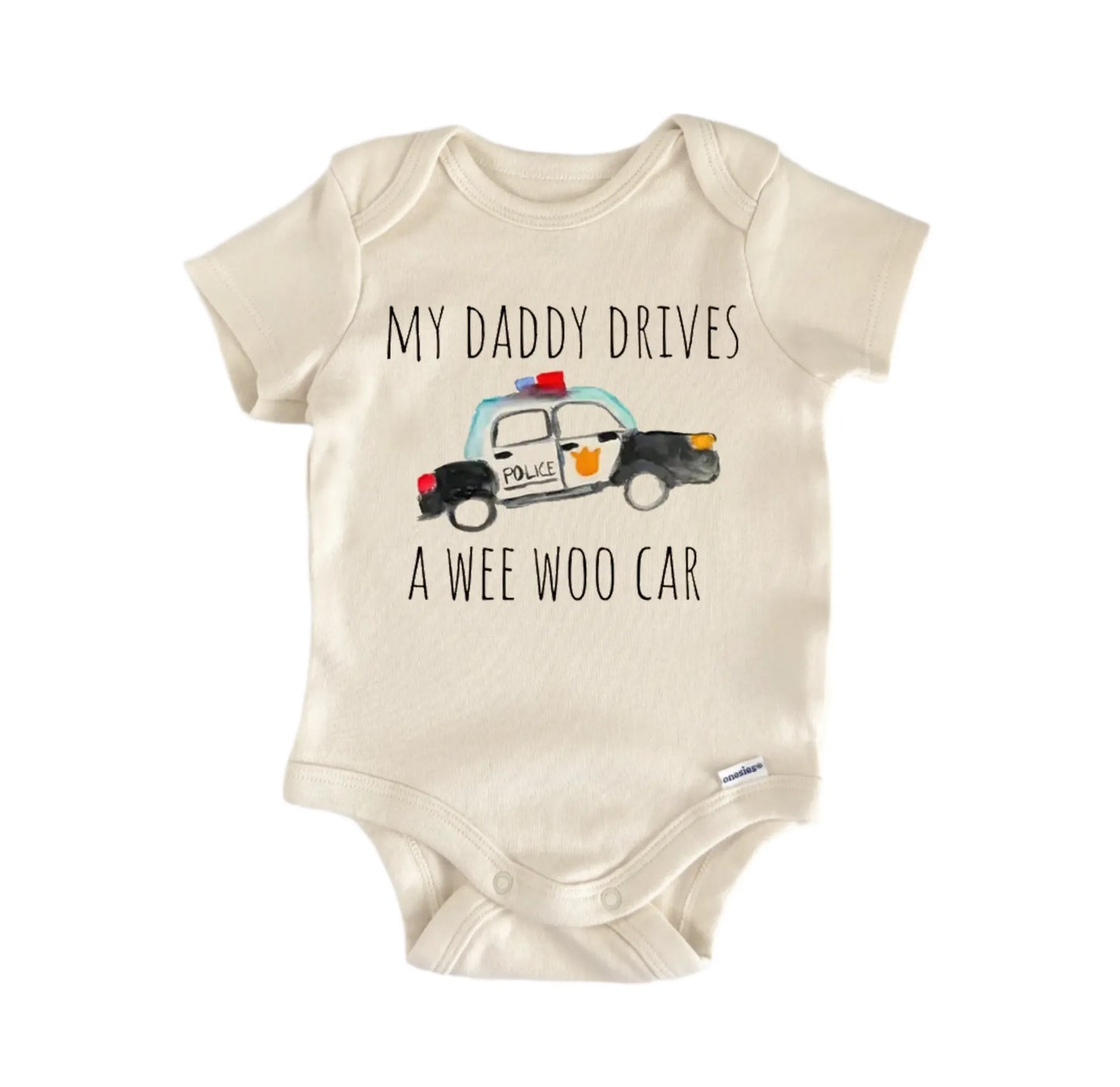 Wee Woo Car Police Newborn Baby Onesie® Onesie®