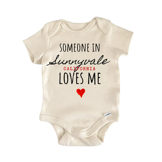 Sunnyvale California Baby Gift Baby Bodysuit