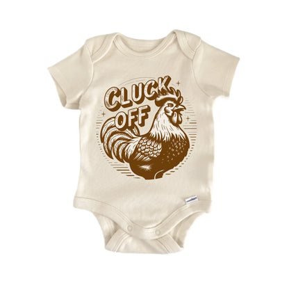 Cluck Off Chicken Retro Newborn Baby Onesie® Onesie®