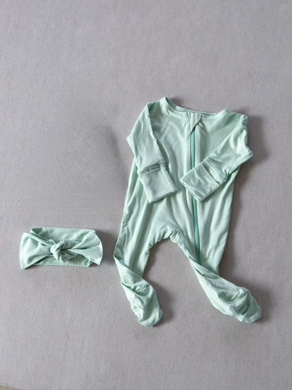 Baby Footed Zip-up Romper Onesie