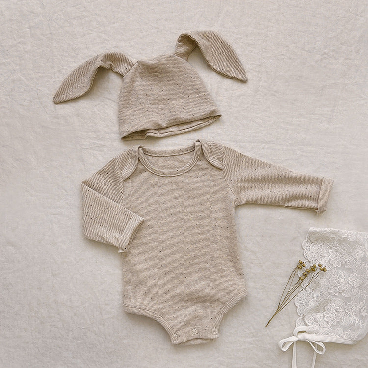 Rib Pit Stripe Autumn One-piece