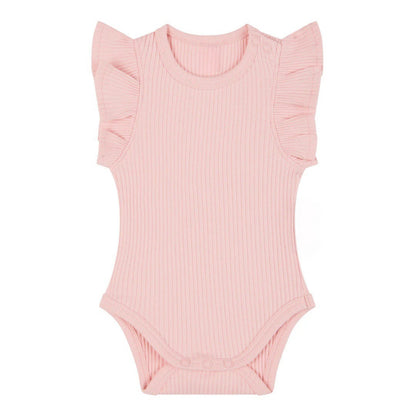 Baby Romper Knitted Ribbed Infant Onesie