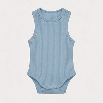 Baby Romper Knitted Ribbed Infant Onesie