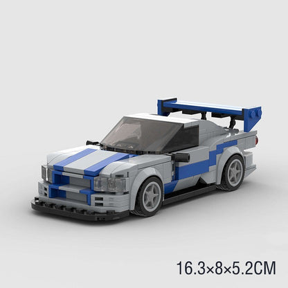 A Tesla Toy Car Piece-together Model Benefits Intelligence