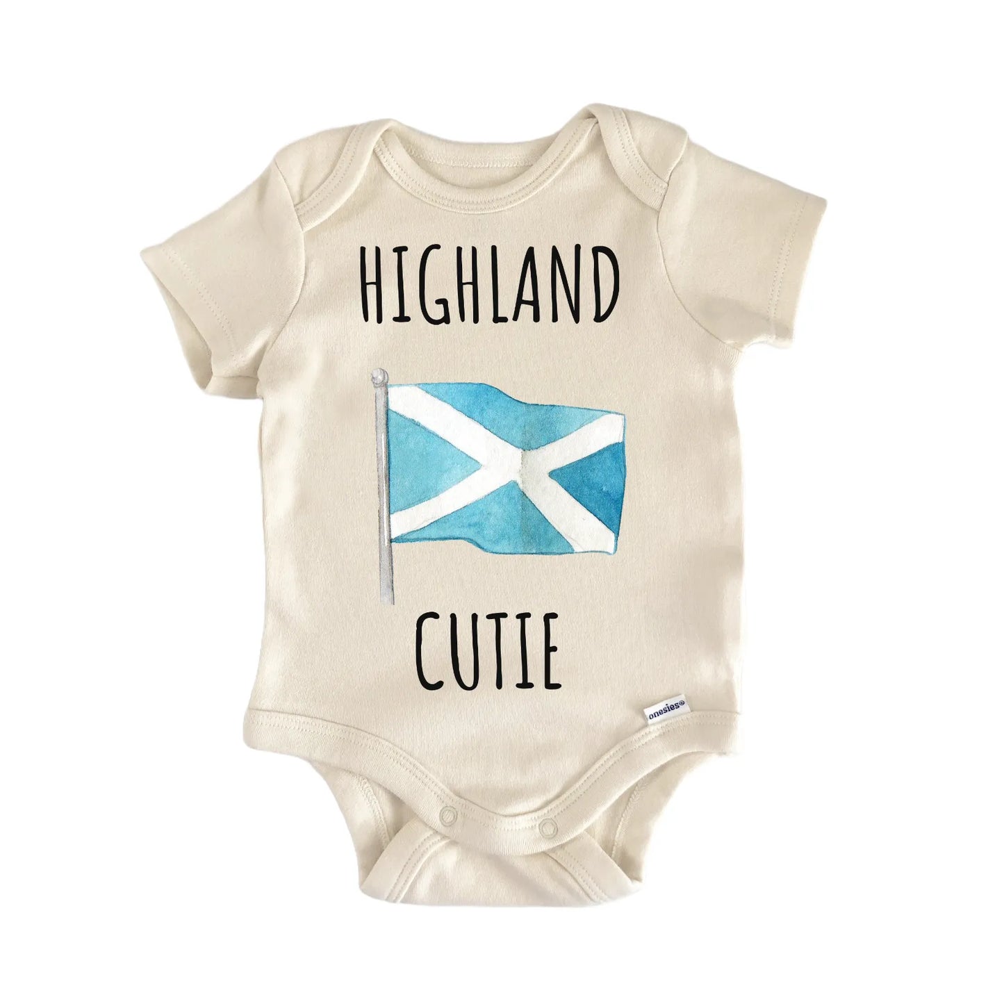 Scotland Highlander Flag Baby Gift Baby Bodysuit