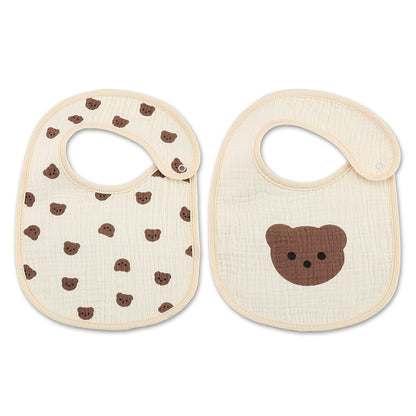 Thin Kids' Bib Pure Cotton Waterproof Gauze Saliva Towel