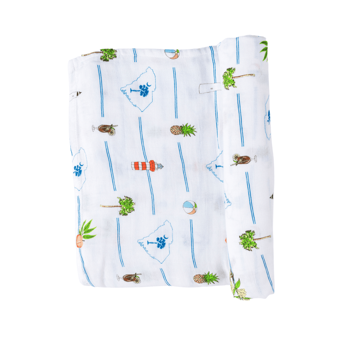 South Carolina Newborn Gift Set: Muslin Swaddle & Bib
