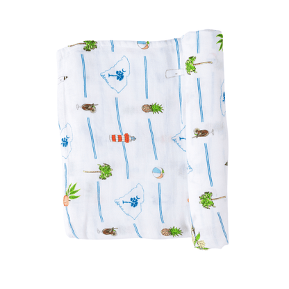 South Carolina Newborn Gift Set: Muslin Swaddle & Bib