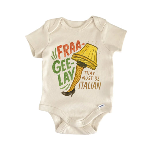 Christmas Movie Italian Leg Lamp Movie Newborn Baby Onesie® Onesie®