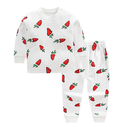 Cotton Pajama Set for Kids 0-5 Years with Cartoon Design - # BAAA81810020