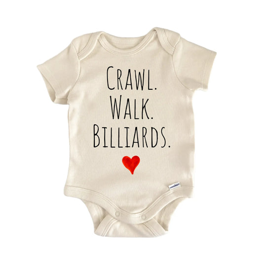 Crawl Walk Billiards Newborn Baby Onesie® Onesie®