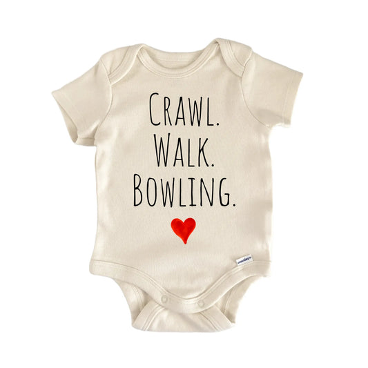 Crawl Walk Bowling Newborn Baby Onesie® Onesie®