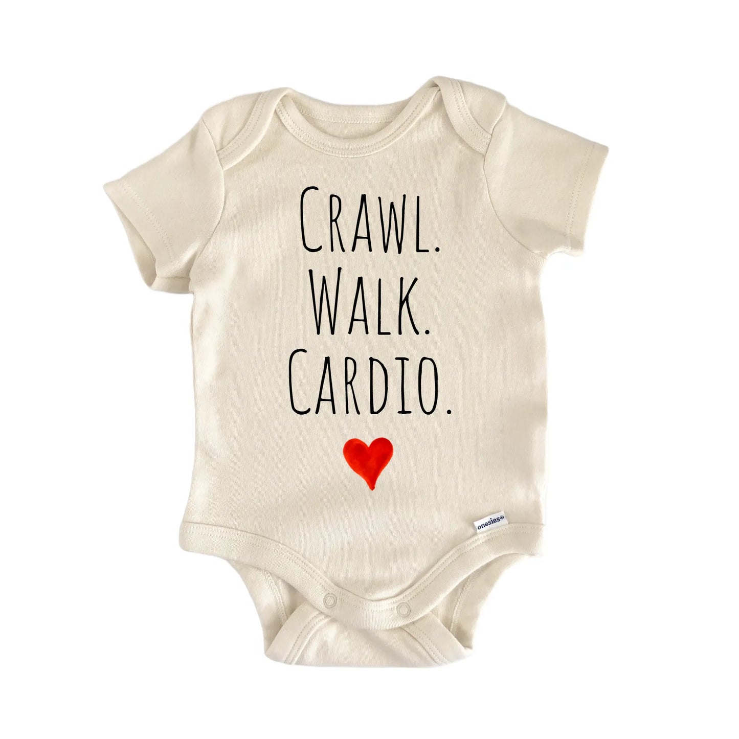 Crawl Walk Cardio Newborn Baby Onesie® Onesie®