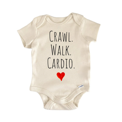 Crawl Walk Cardio Newborn Baby Onesie® Onesie®