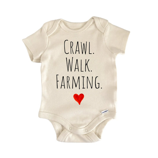 Crawl Walk Farming Newborn Baby Onesie® Onesie®