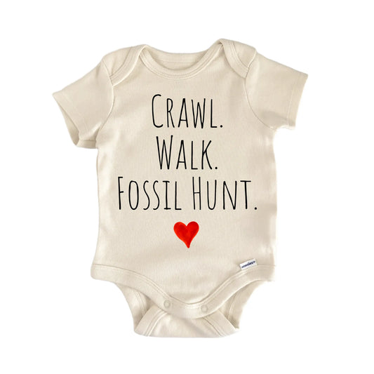Crawl Walk Fossil Hunt Newborn Baby Onesie® Onesie®