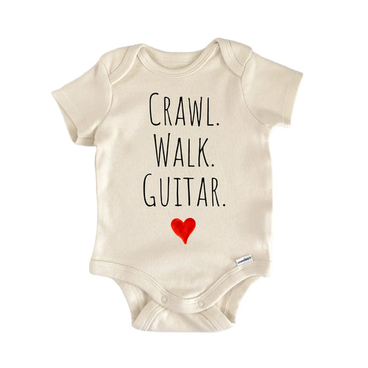 Crawl Walk Guitar Newborn Baby Onesie® Onesie®