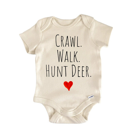 Crawl Walk Hunt Deer Newborn Baby Onesie® Onesie®