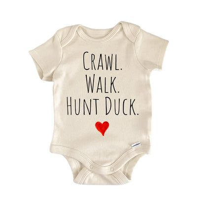 Crawl Walk Hunt Duck Newborn Baby Onesie® Onesie®