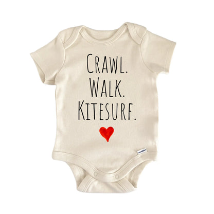 Crawl Walk Kitesurf Newborn Baby Onesie® Onesie®
