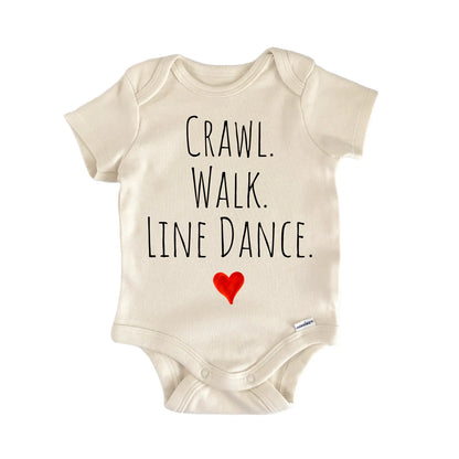 Crawl Walk Line Dance Newborn Baby Onesie® Onesie®