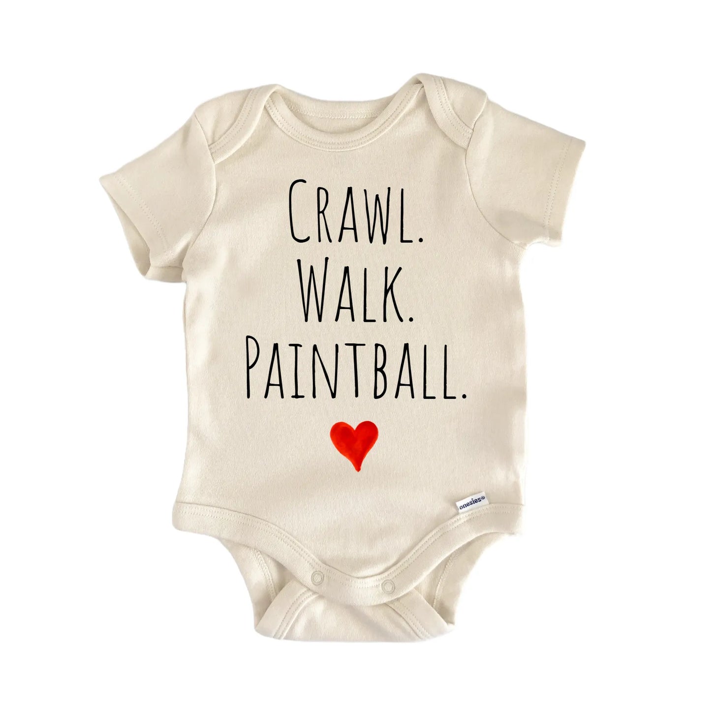 Crawl Walk Paintball Newborn Baby Onesie® Onesie®