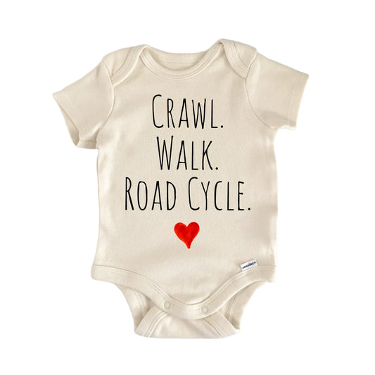 Crawl Walk Road Cycle Newborn Baby Onesie® Onesie®