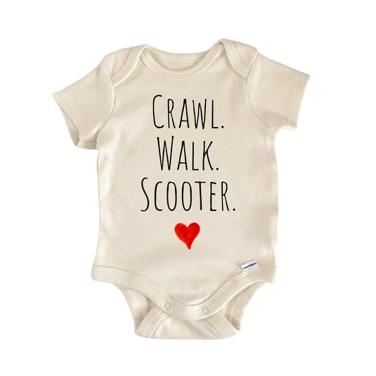 Crawl Walk Scooter Newborn Baby Onesie® Onesie®