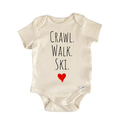 Crawl Walk Ski Newborn Baby Onesie® Onesie®