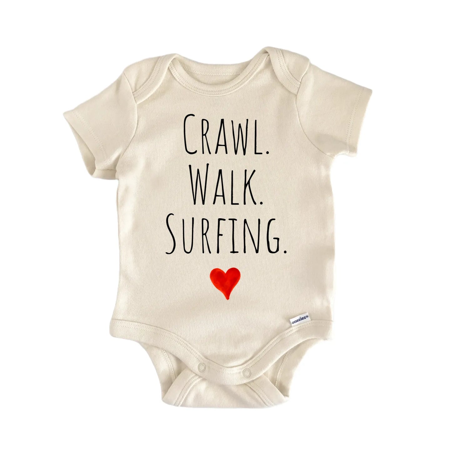 Crawl Walk Surfing Newborn Baby Onesie® Onesie®