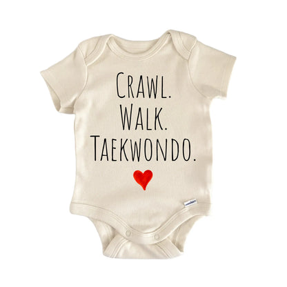 Crawl Walk Taekwondo Newborn Baby Onesie® Onesie®