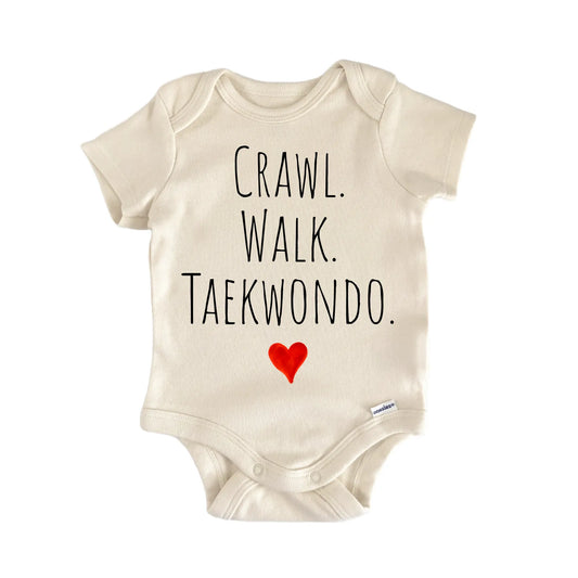 Crawl Walk Taekwondo Newborn Baby Onesie® Onesie®